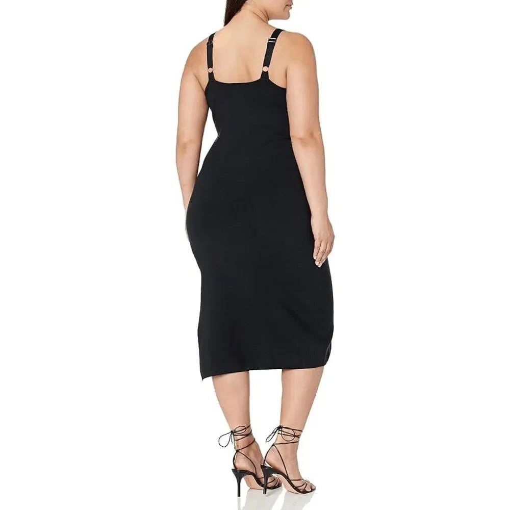 Corset Cup Midi Sweater Dress
