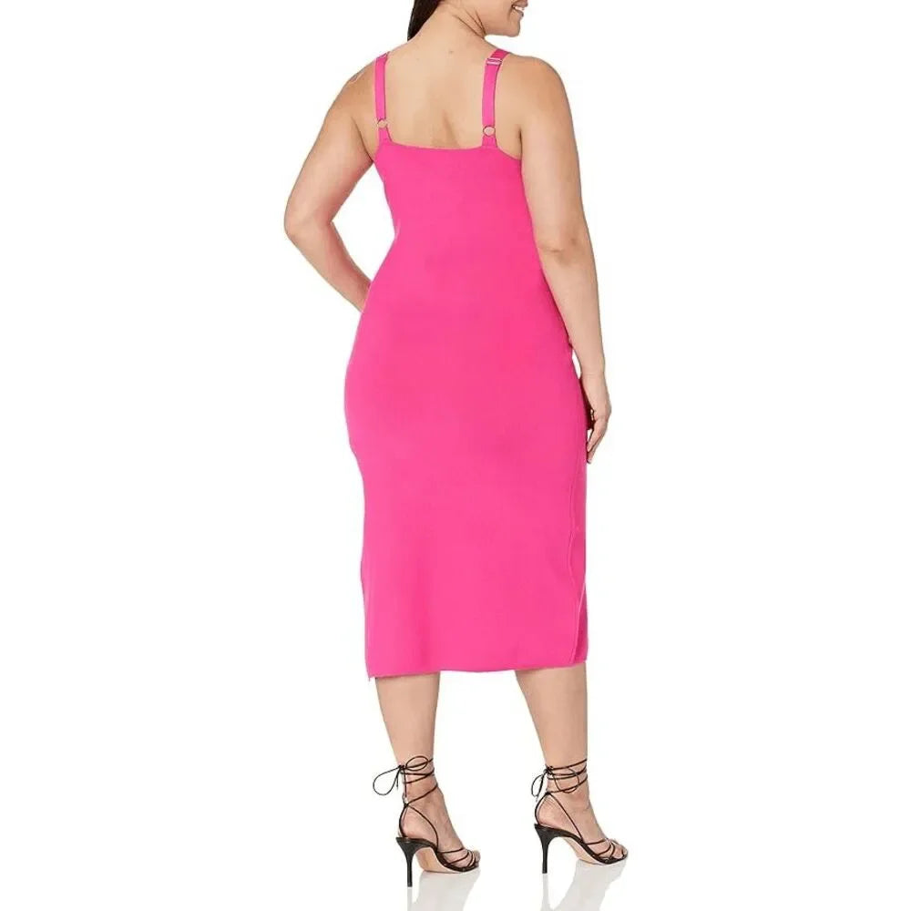 Corset Cup Midi Sweater Dress