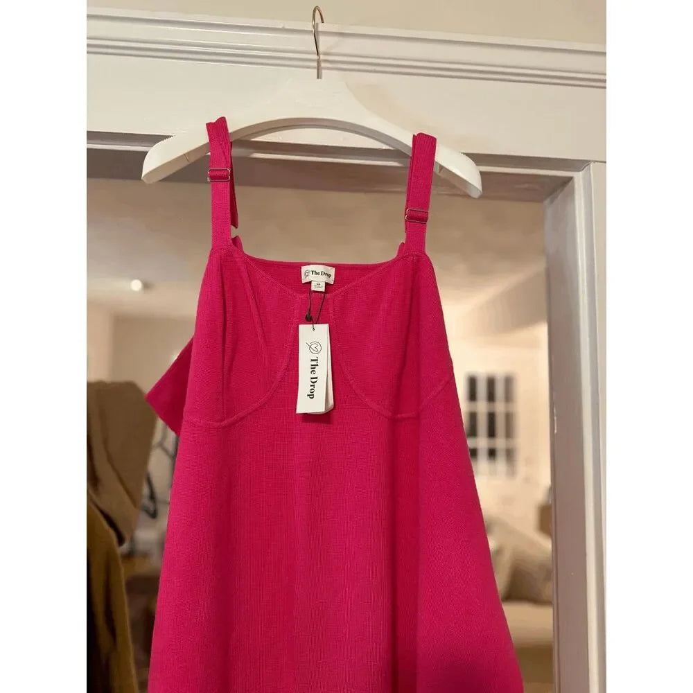 Corset Cup Midi Sweater Dress
