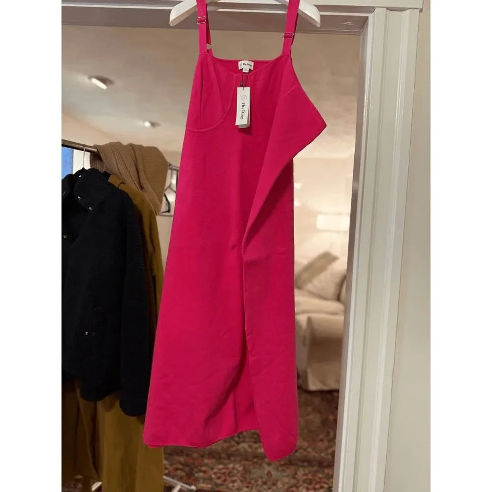 Corset Cup Midi Sweater Dress