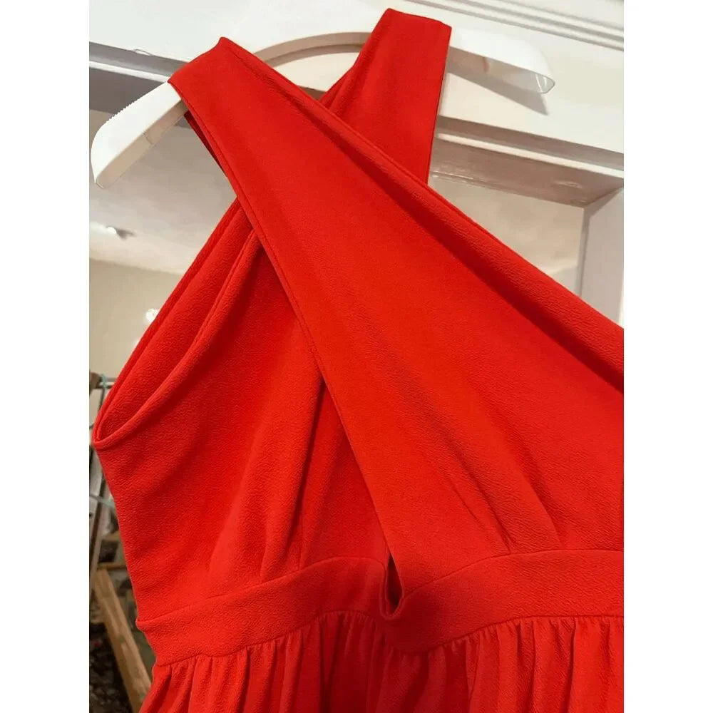 Keyhole Skater Maxi Dress with Pockets